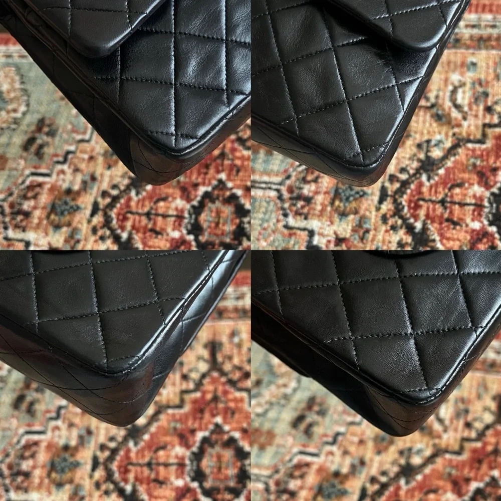 Chanel Classic Vintage Medium Black Double Flap Bag - Picture 7 of 11